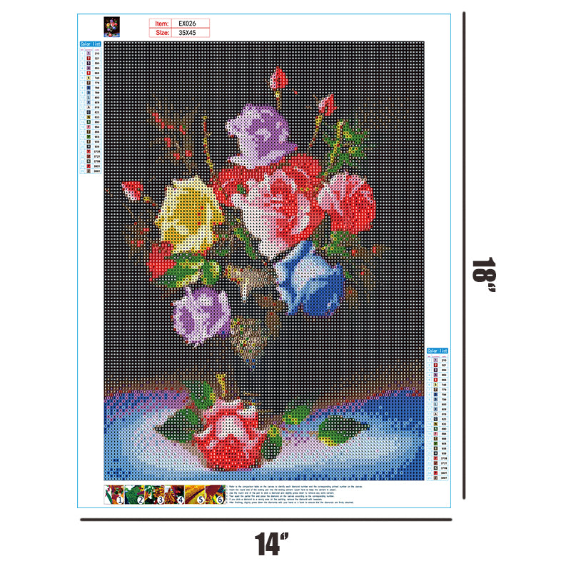 Roses  | Full Round Diamond Painting Kits