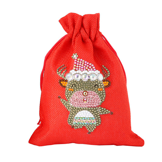 DIY Diamond Christmas Decoration | Elk | Gift Bag