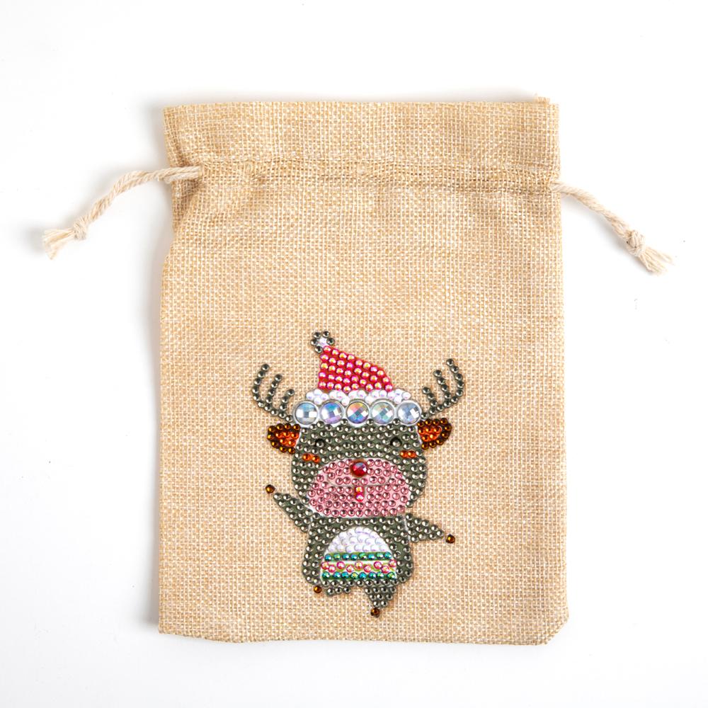 DIY Diamond Christmas Decoration | Elk | Gift Bag