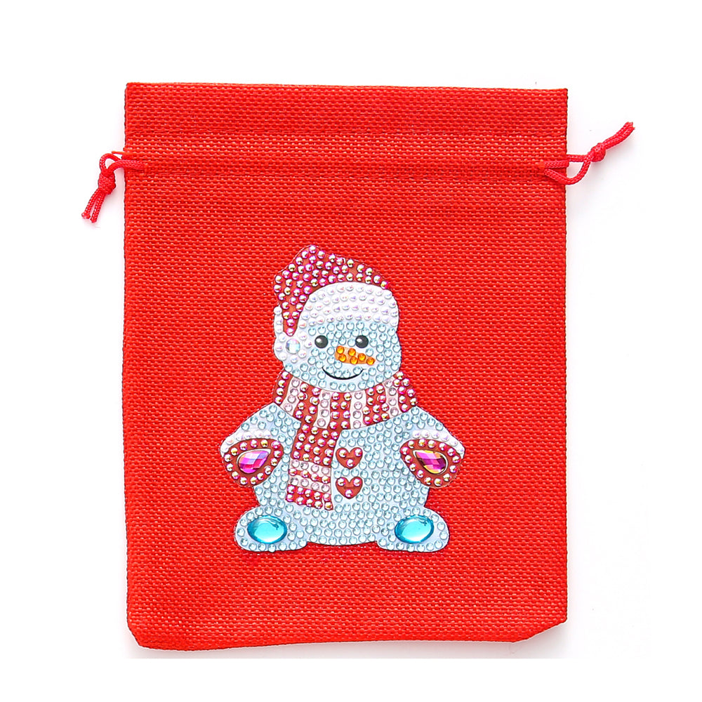 DIY Diamond Christmas Decoration | Christmas Snowman | Gift Bag