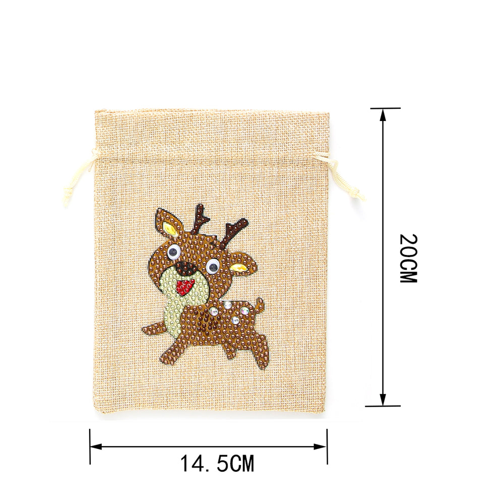 DIY Diamond Christmas Decoration | Christmas Elk | Gift Bag