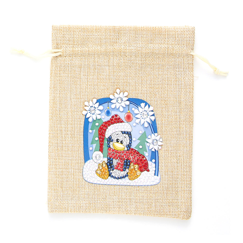 DIY Diamond Christmas Decoration | Christmas Penguin | Gift Bag
