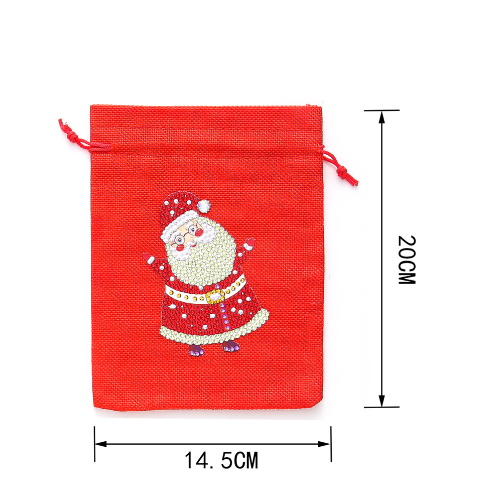 DIY Diamond Christmas Decoration | Santa Claus | Gift Bag