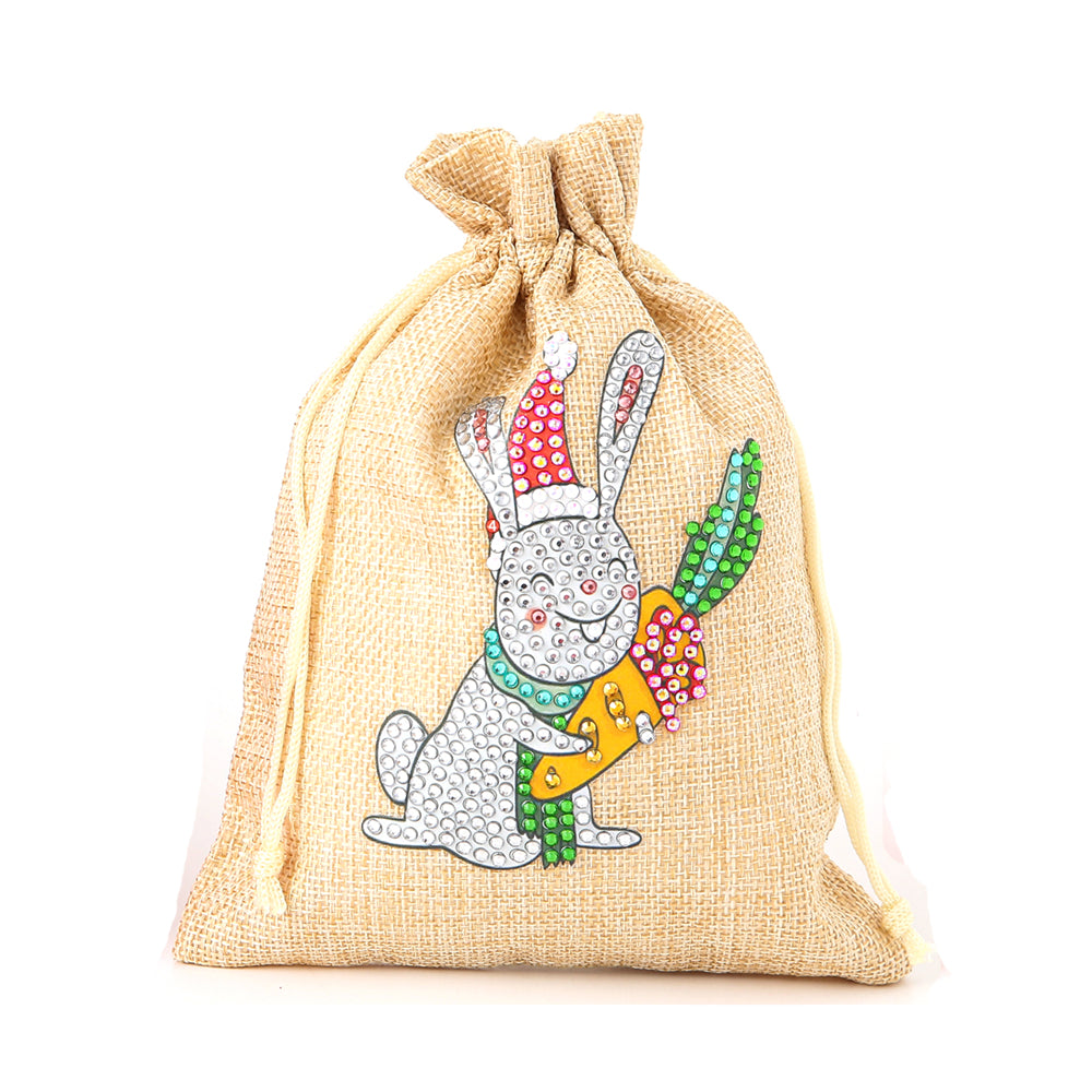 DIY Diamond Christmas Decoration | Christmas Bunny | Gift Bag