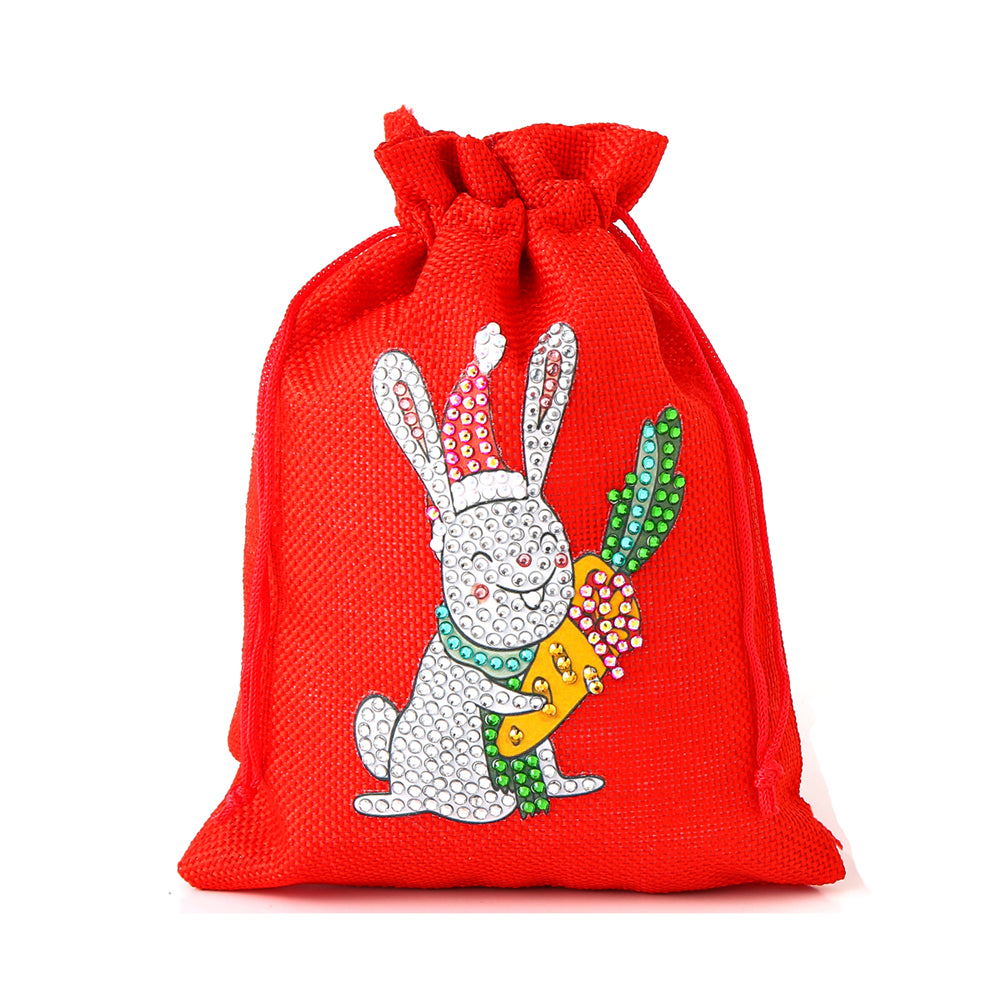 DIY Diamond Christmas Decoration | Christmas Bunny | Gift Bag