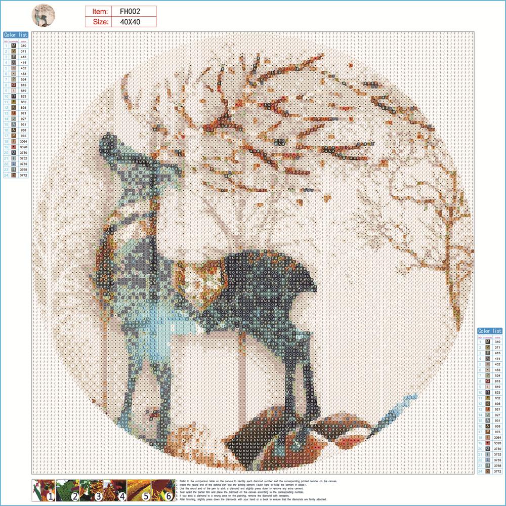 Deer| Full Round Diamond Painting Kits