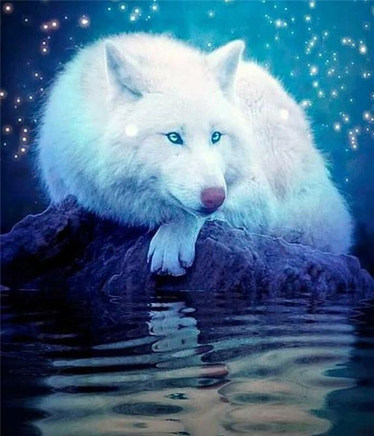 White Fox | Full Round Diamond Painting Kits