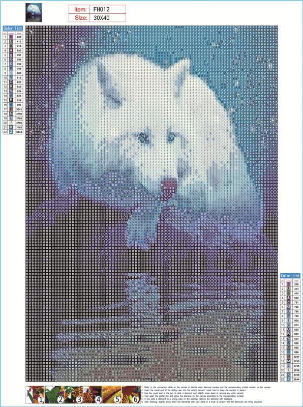 White Fox | Full Round Diamond Painting Kits