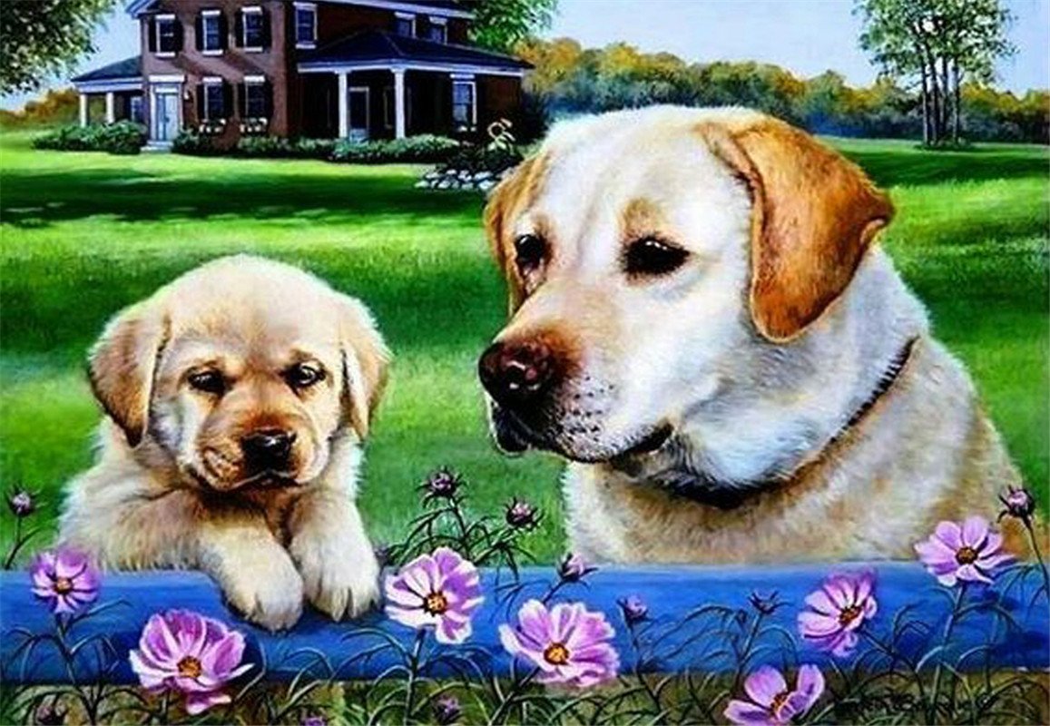 Dog | Full Round Diamond Painting Kits