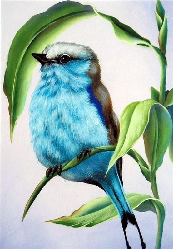 Blue Bird | Full Round Diamond Painting Kits