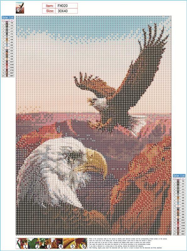 Eagle | Full Round Diamond Painting Kits