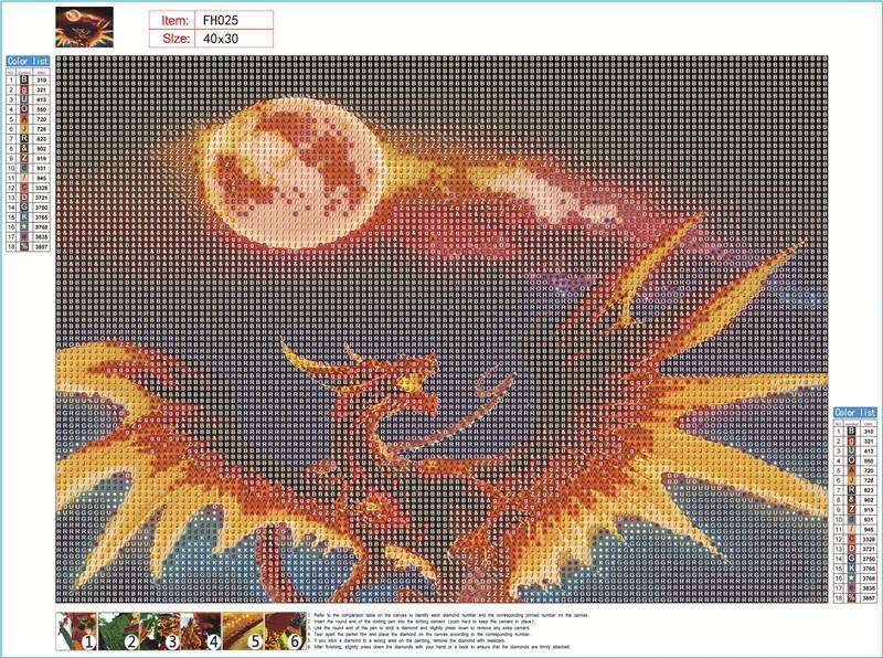 Dragon | Full Round Diamond Painting Kits