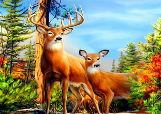 Deer | Full Round Diamond Painting Kits