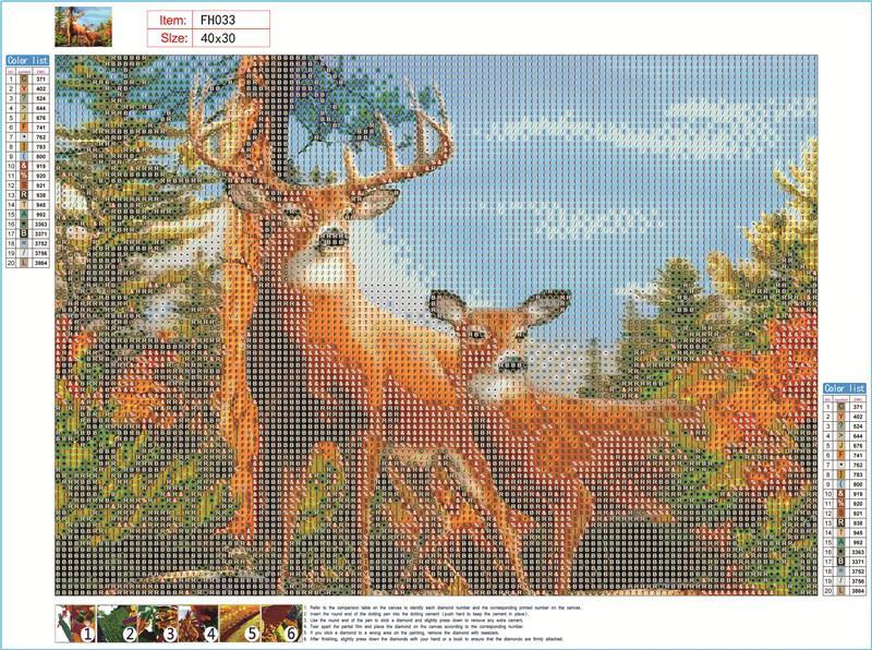 Deer | Full Round Diamond Painting Kits