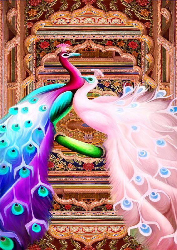 Peacock | Full Round Diamond Painting Kits