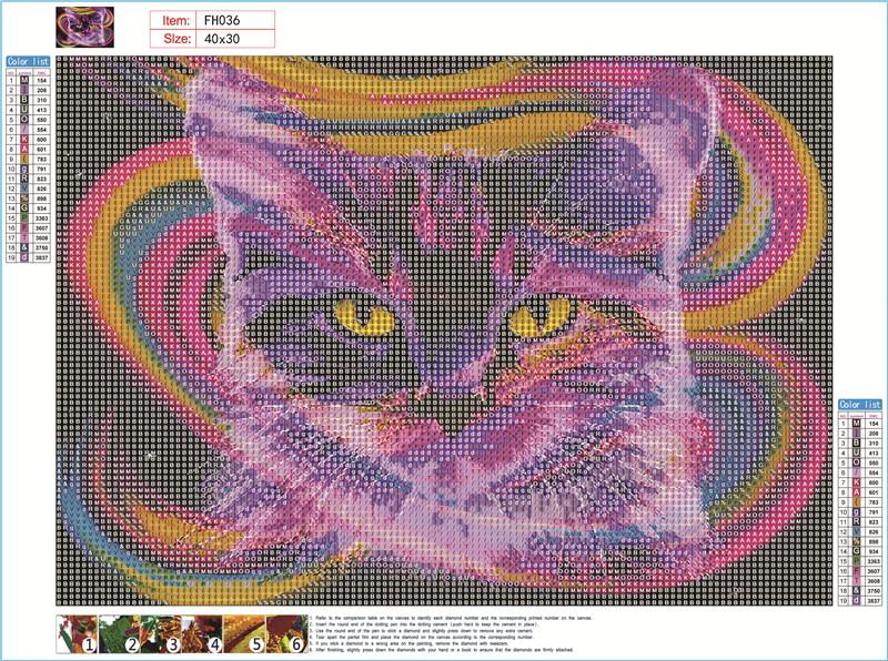 Cat | Full Round Diamond Painting Kits