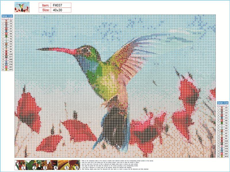 Hummingbird | Full Round Diamond Painting Kits