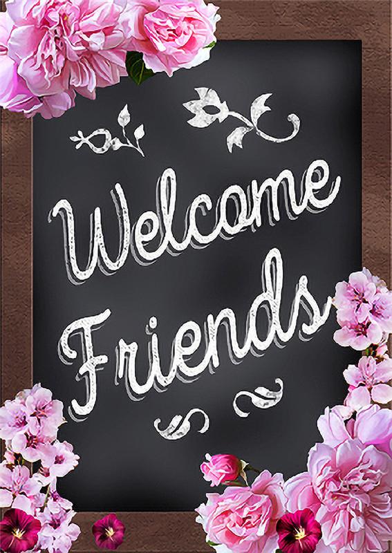 Welcome Friends | Full Round Diamond Painting Kits