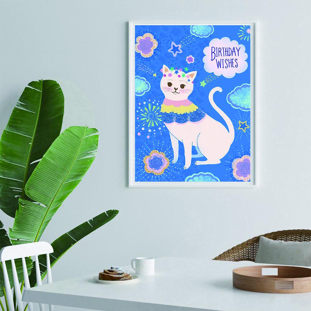 Cat | Full Round Diamond Painting Kits