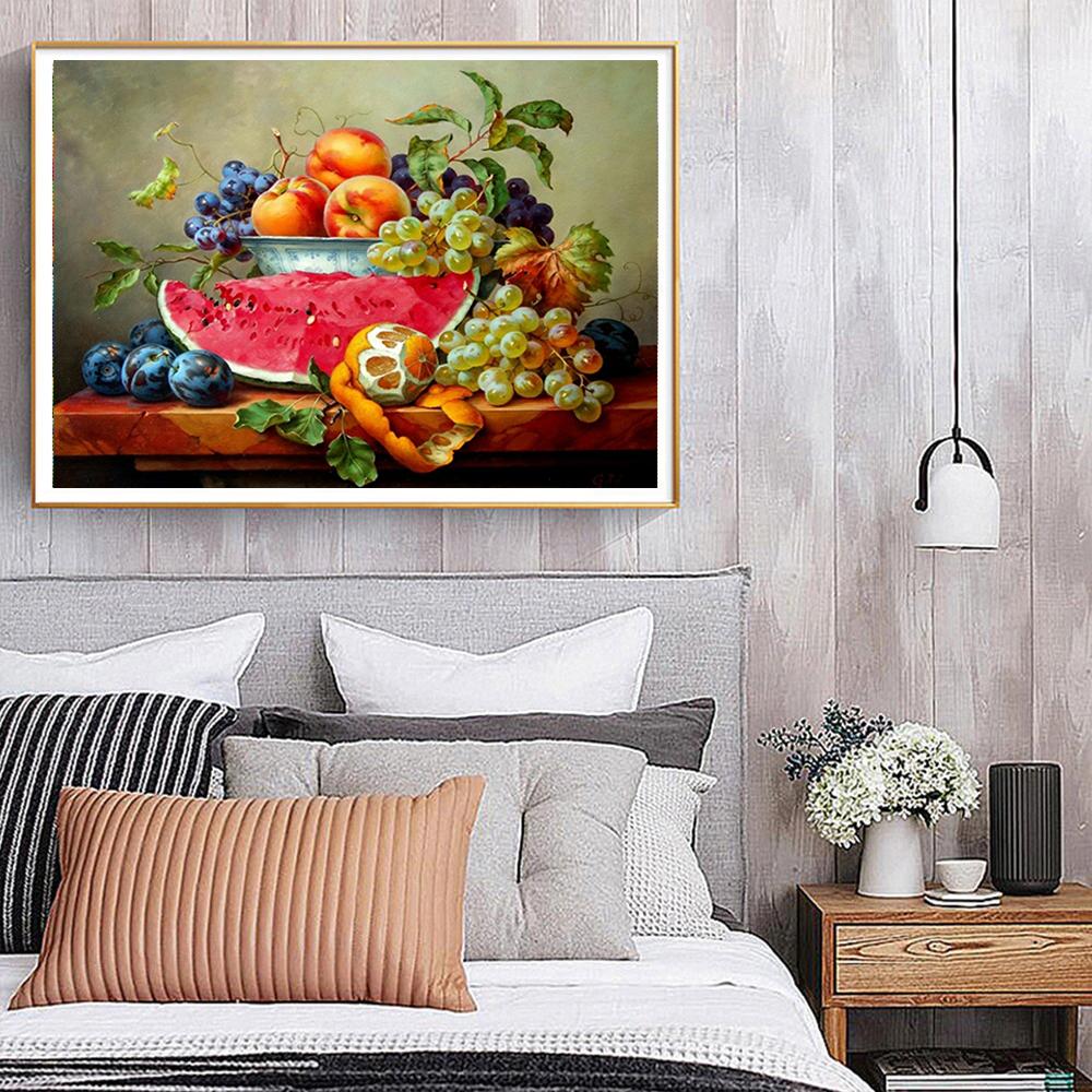 Fruits | Kits complets de peinture au diamant rond