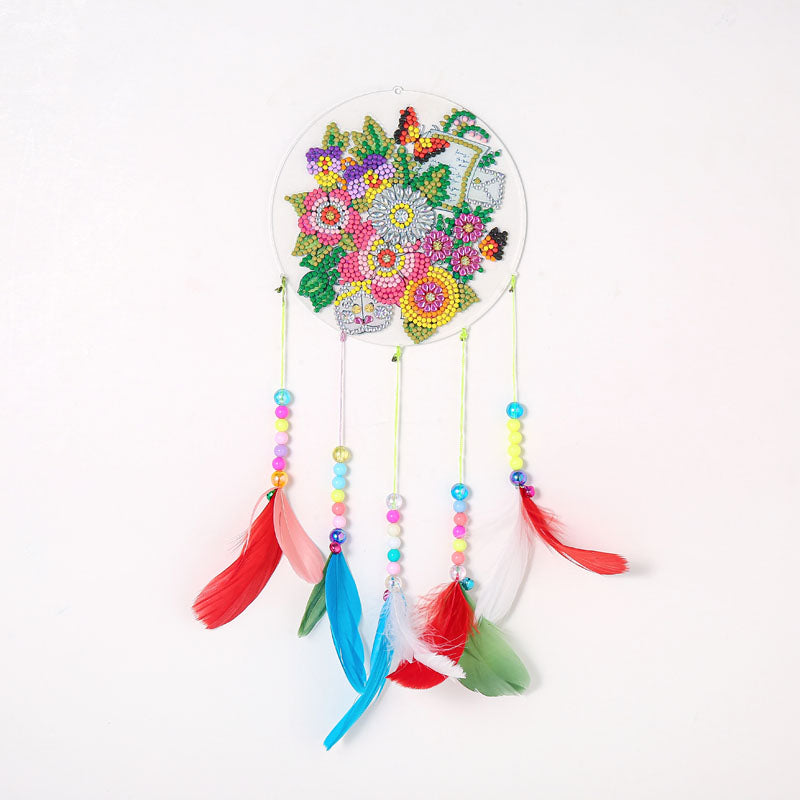 Dream Catcher Decoration Crafts Handmade Gifts-Bedroom Home Decorations | Butterflies in Flowers