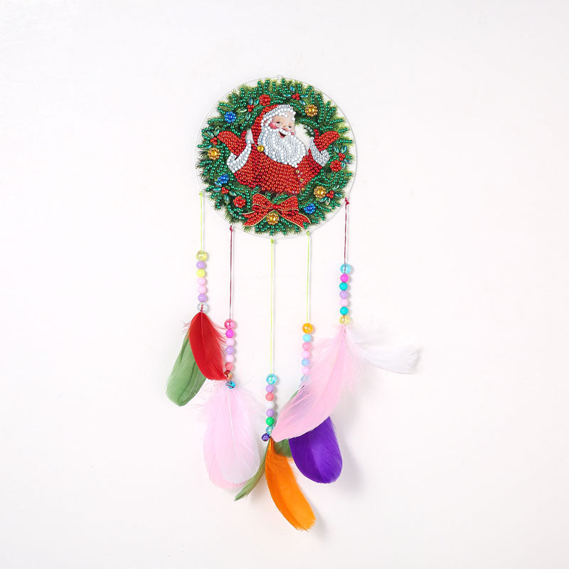 Dream Catcher Décoration Artisanat Cadeaux faits à la main-Chambre à coucher Décorations pour la maison | le père Noël