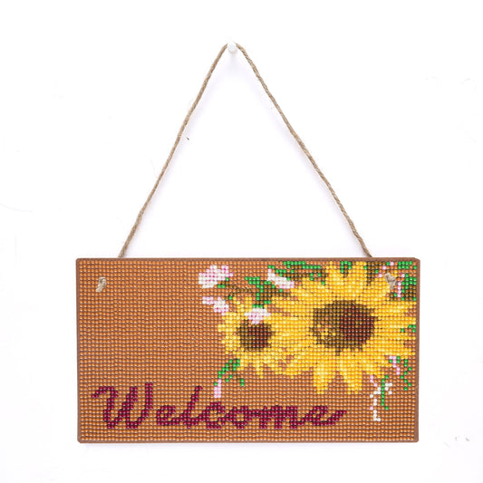 DIY diamond wall mount kit door and window tag-sunflower