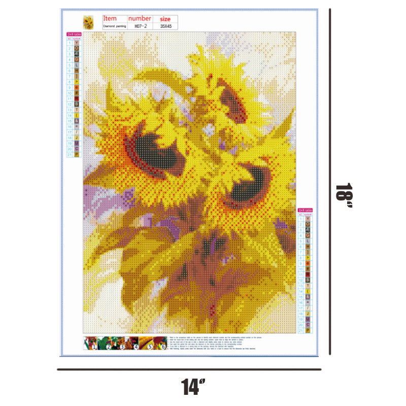 Sunflower  | Full Round Diamond Painting Kits