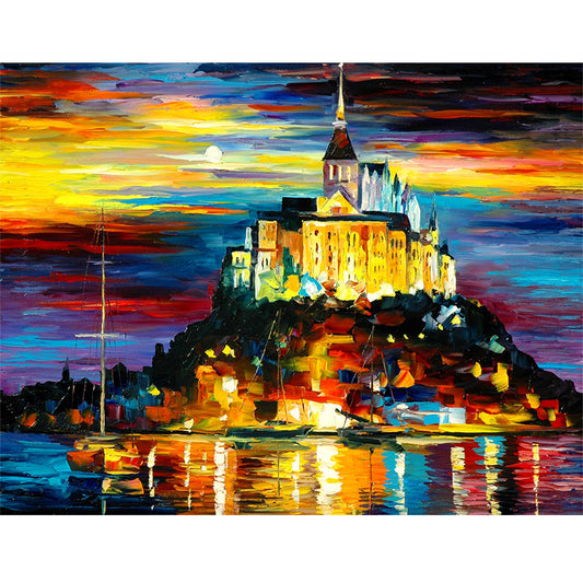 Château d'eau | Kits complets de peinture au diamant rond