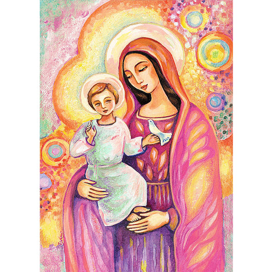 Virgin Mary  | Full Round Diamond Painting Kits