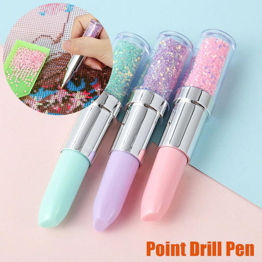 1pcs Lipstick Shape Diamond Painting Tool Point Drill Pen Accessories