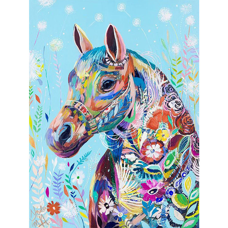 Colorful Horse  | Full Round Diamond Painting Kits