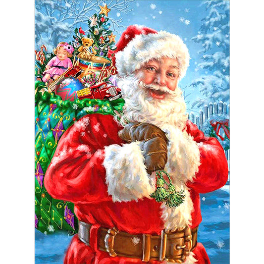 Santa Claus  | Full Round Diamond Painting Kits