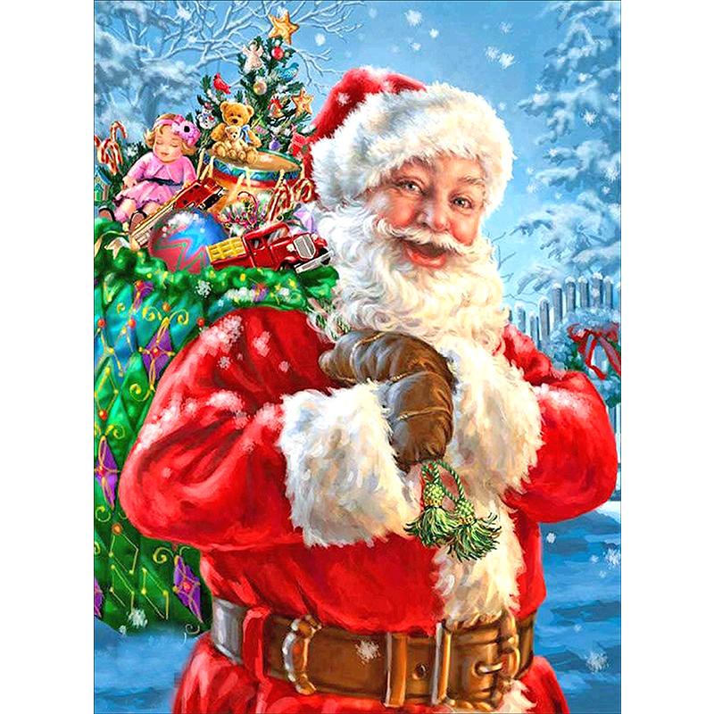 Santa Claus  | Full Round Diamond Painting Kits