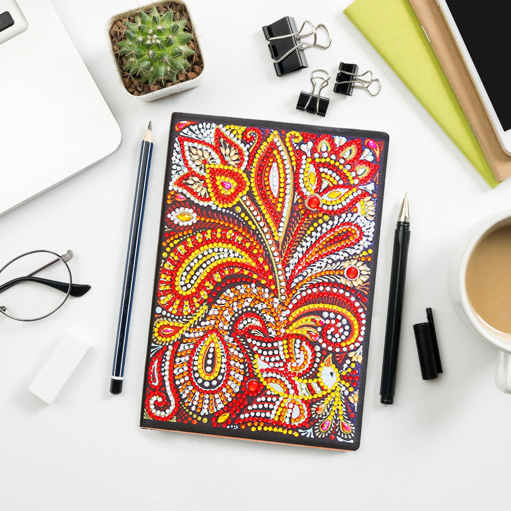 DIY Notebook Special Shape Rhinestone Diary Book | Mandala