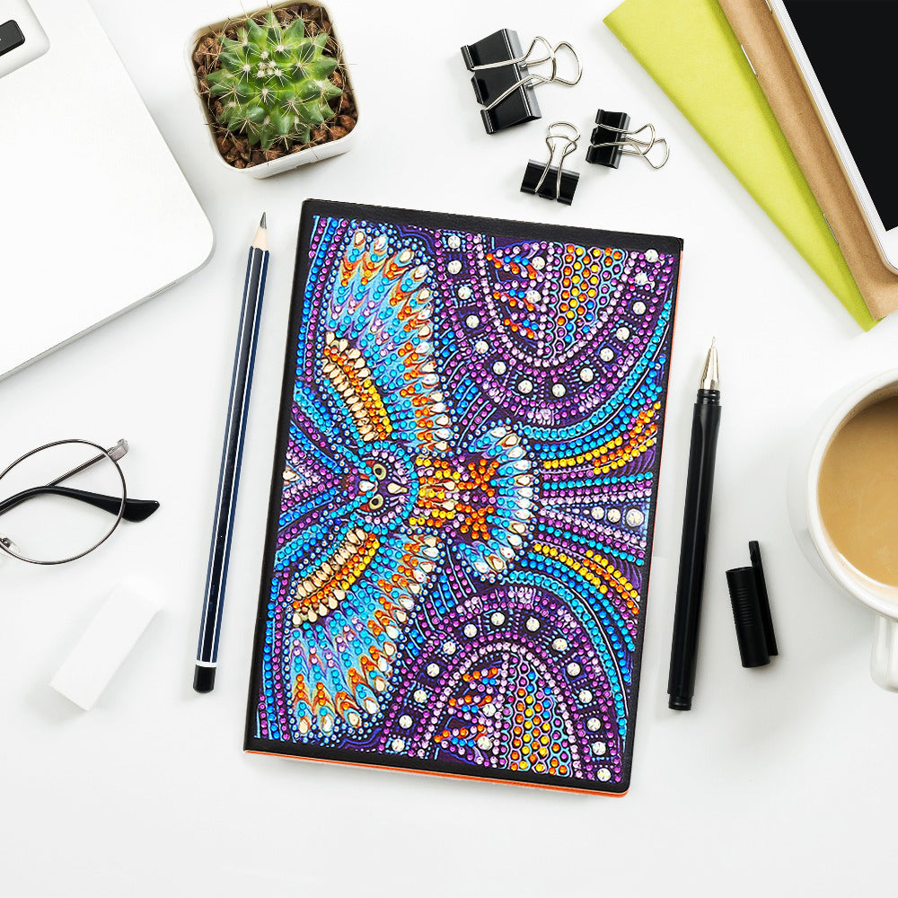 DIY Notebook Special Shape Rhinestone Diary Book | Mandala