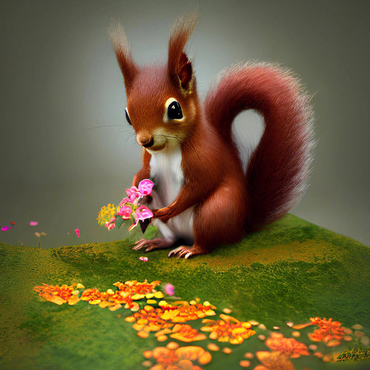 Squirrel | Full Round/Square Diamond Painting Kits