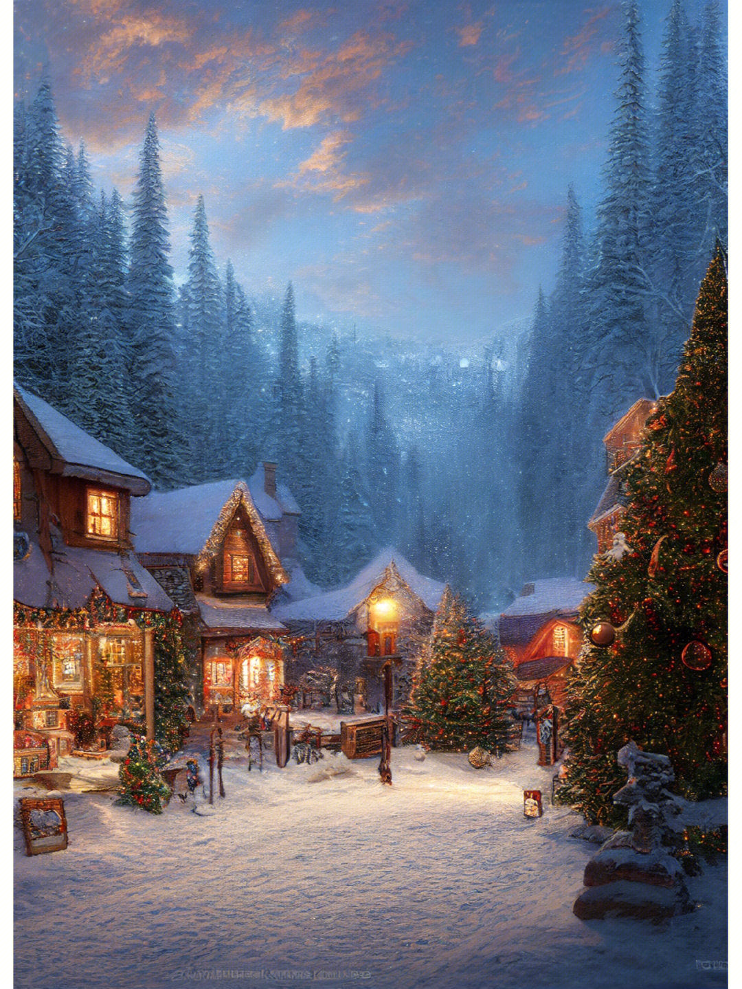 Winterlandschaft | Vollständige runde/quadratische Diamond Painting Kits