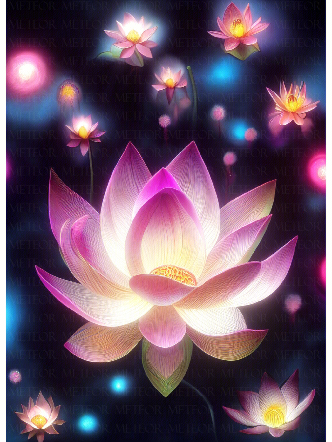 Lotus Flower | Full Round/Square Diamond Painting Kits