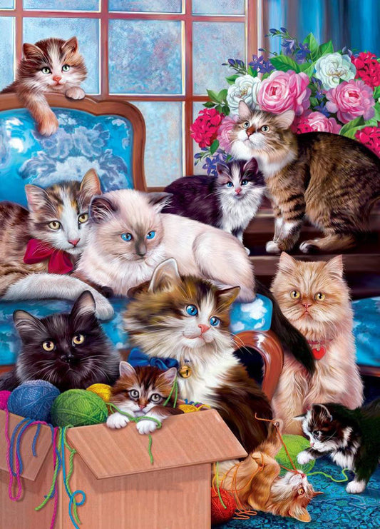 Full Round/Square Diamond Painting Kits | cats