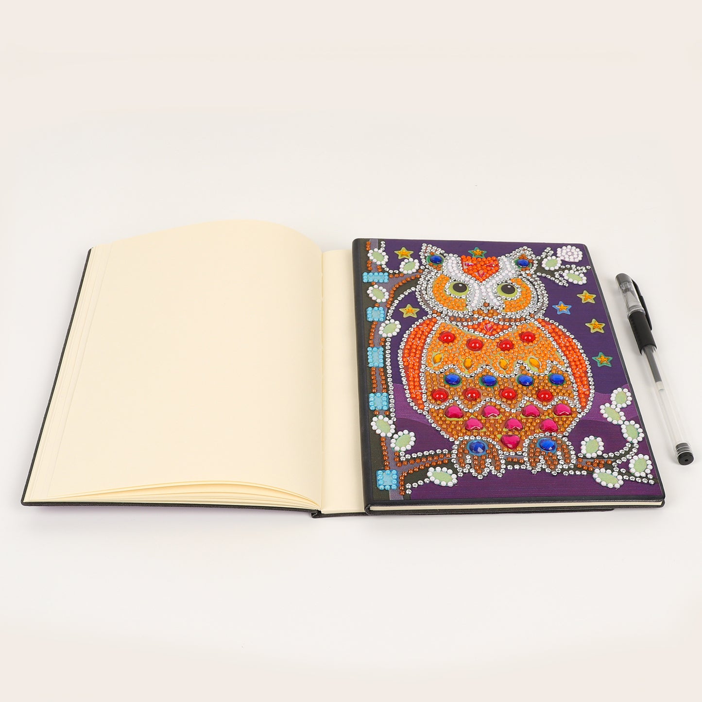 A5 5D Notebook DIY Part Special Shape Rhinestone Diary Book | Vase of Flowers