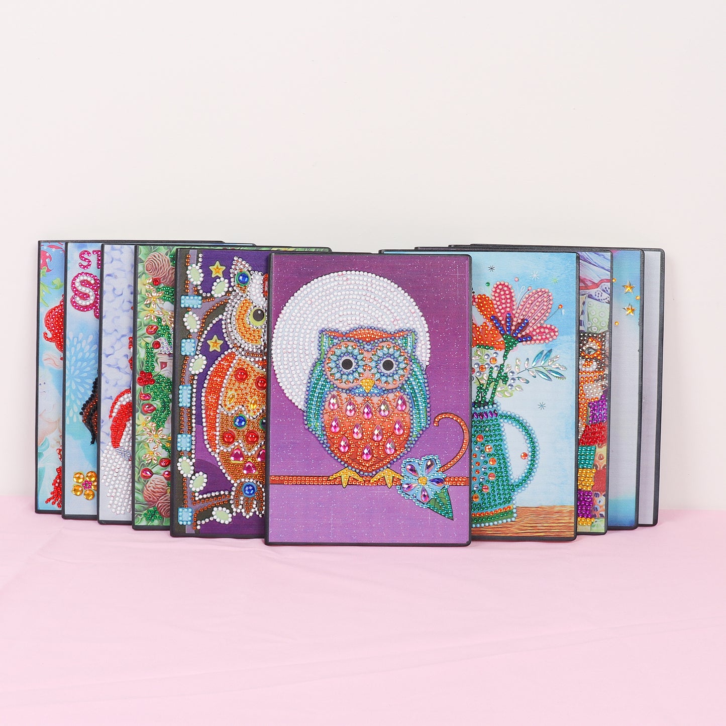 A5 5D Notebook DIY Part Special Shape Rhinestone Diary Book | Vase of Flowers