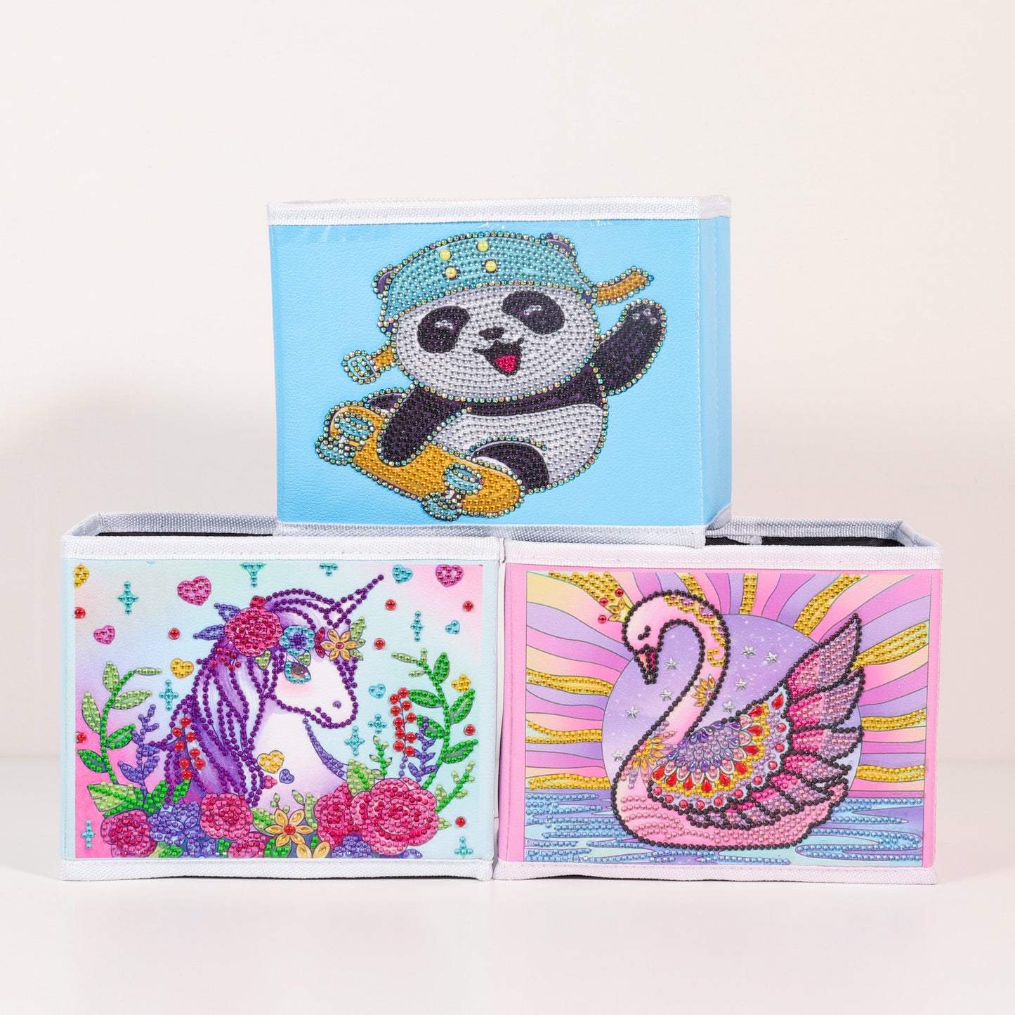 DIY Special Shaped Diamond Painting Unicorn Cloth Home Storage Box