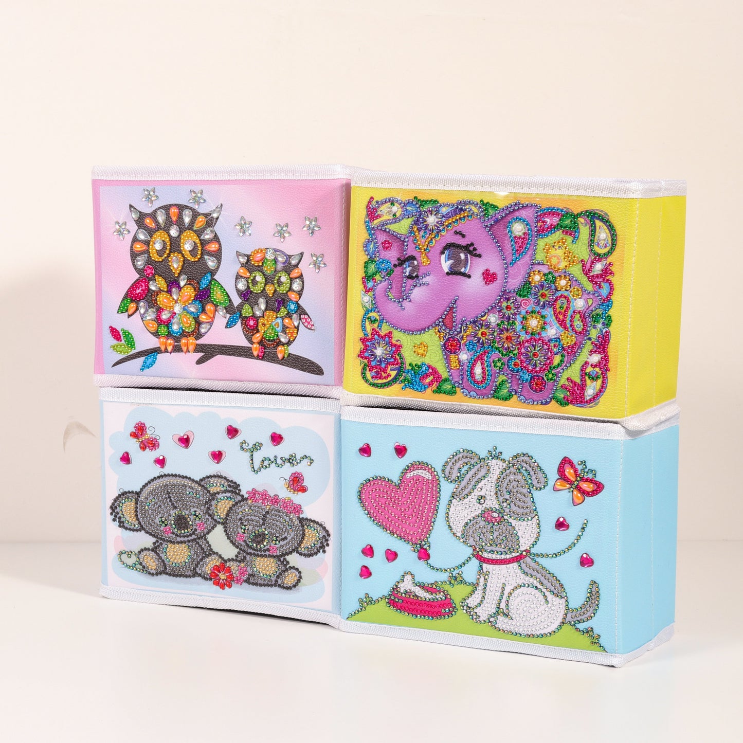 DIY Special Shaped Diamond Painting Elephant Cloth Home Storage Box