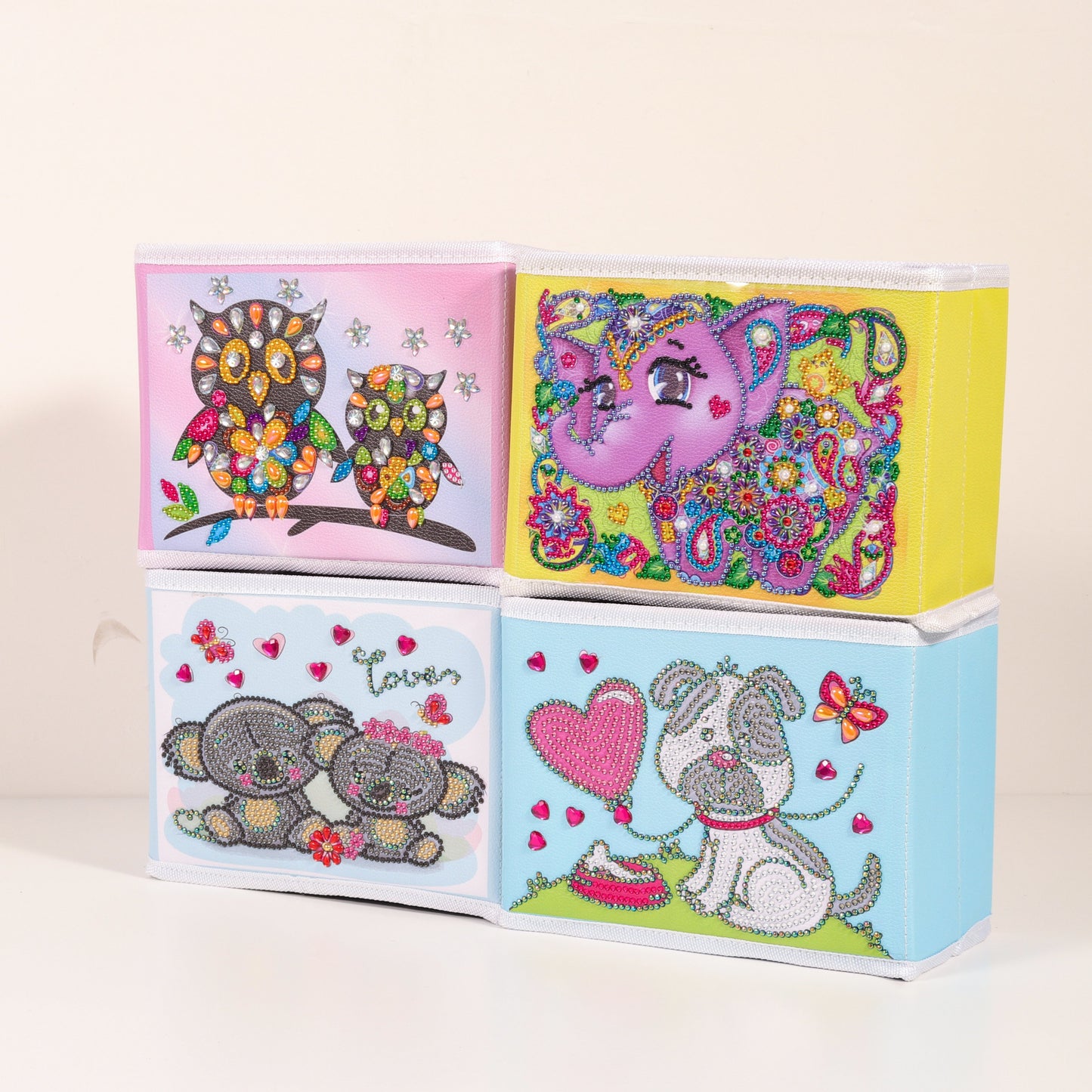 DIY Special Shaped Diamond Painting Owl Cloth Home Storage Box