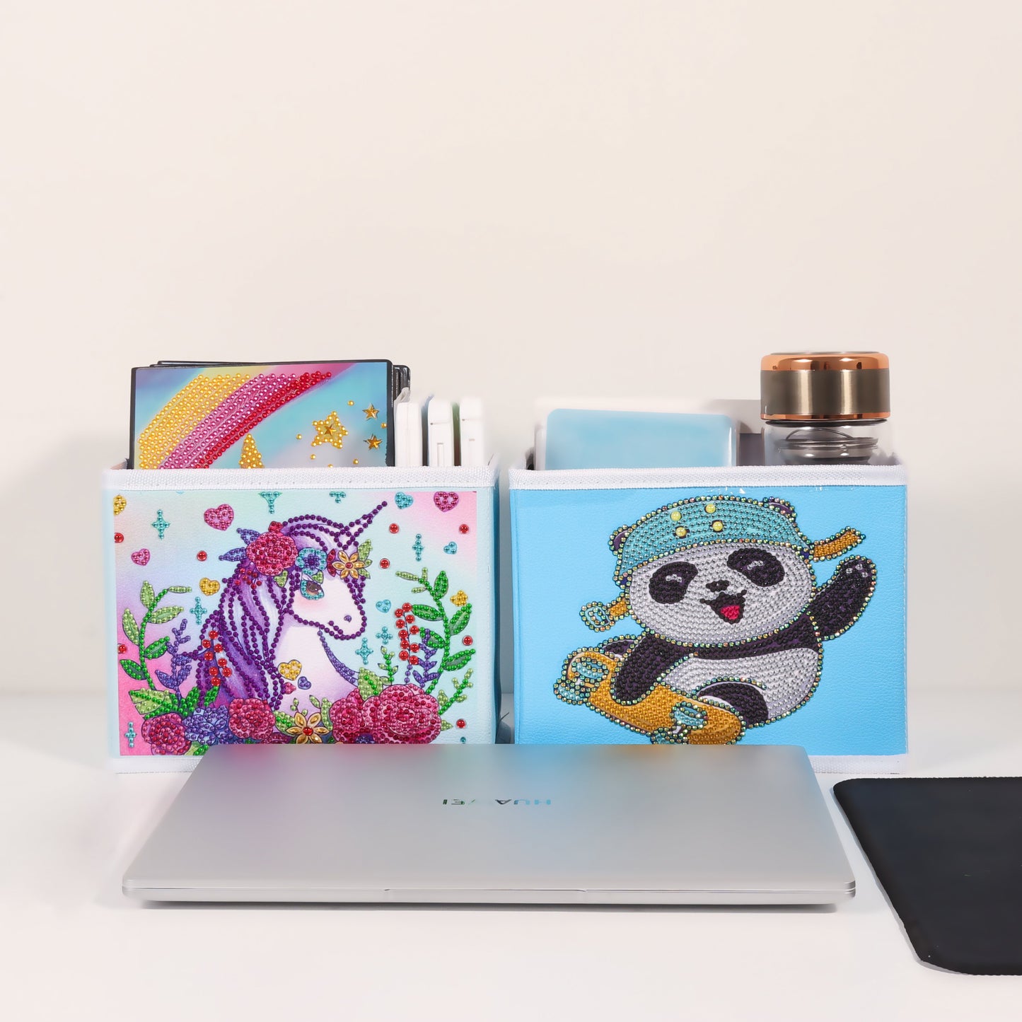 DIY Special Shaped Diamond Painting Panda Cloth Home Storage Box