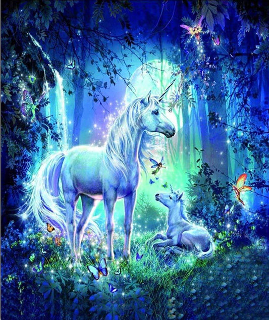 Unicorn | Full Round Diamond Painting Kits