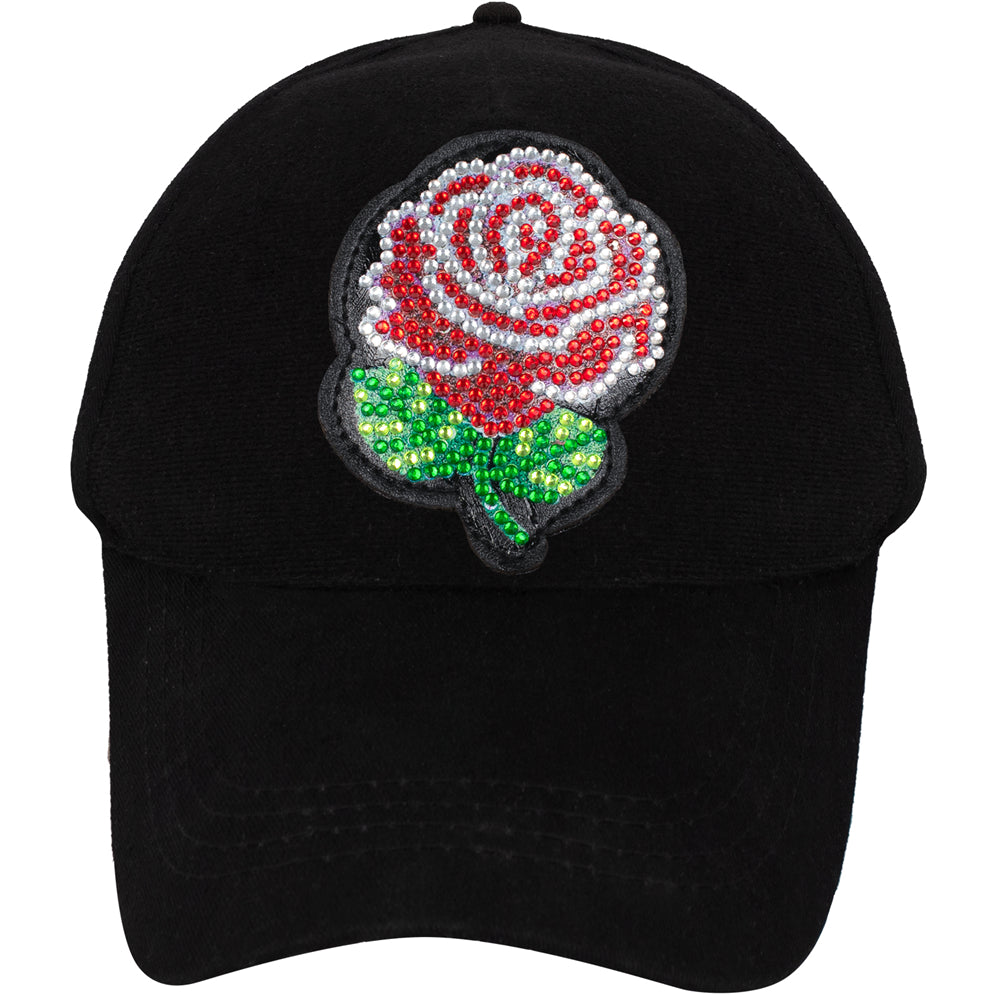 DIY Diamond Painting Baseball Cap | Rose Flower