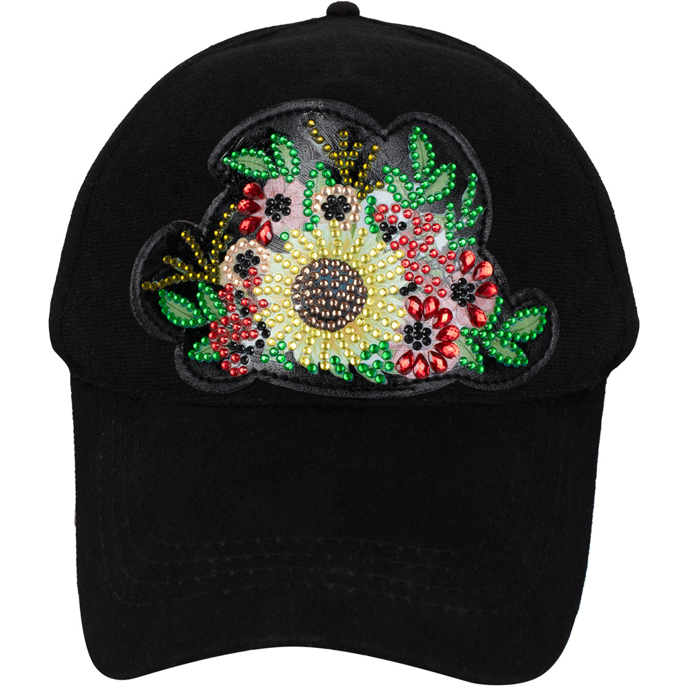 DIY Diamond Painting Baseball Cap | Flower