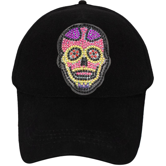 DIY diamond painting baseball cap | skull